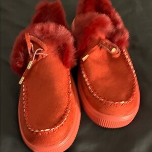 Cozy Red  Shoes